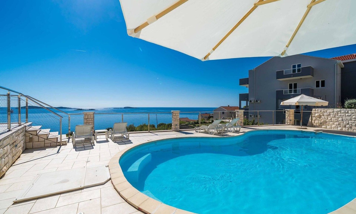 Zupa dubrovacka Apartment | Apartments Marnic Blue Chill-Comfort One Bedroom Apartment with Balcony and Sea View(A4)