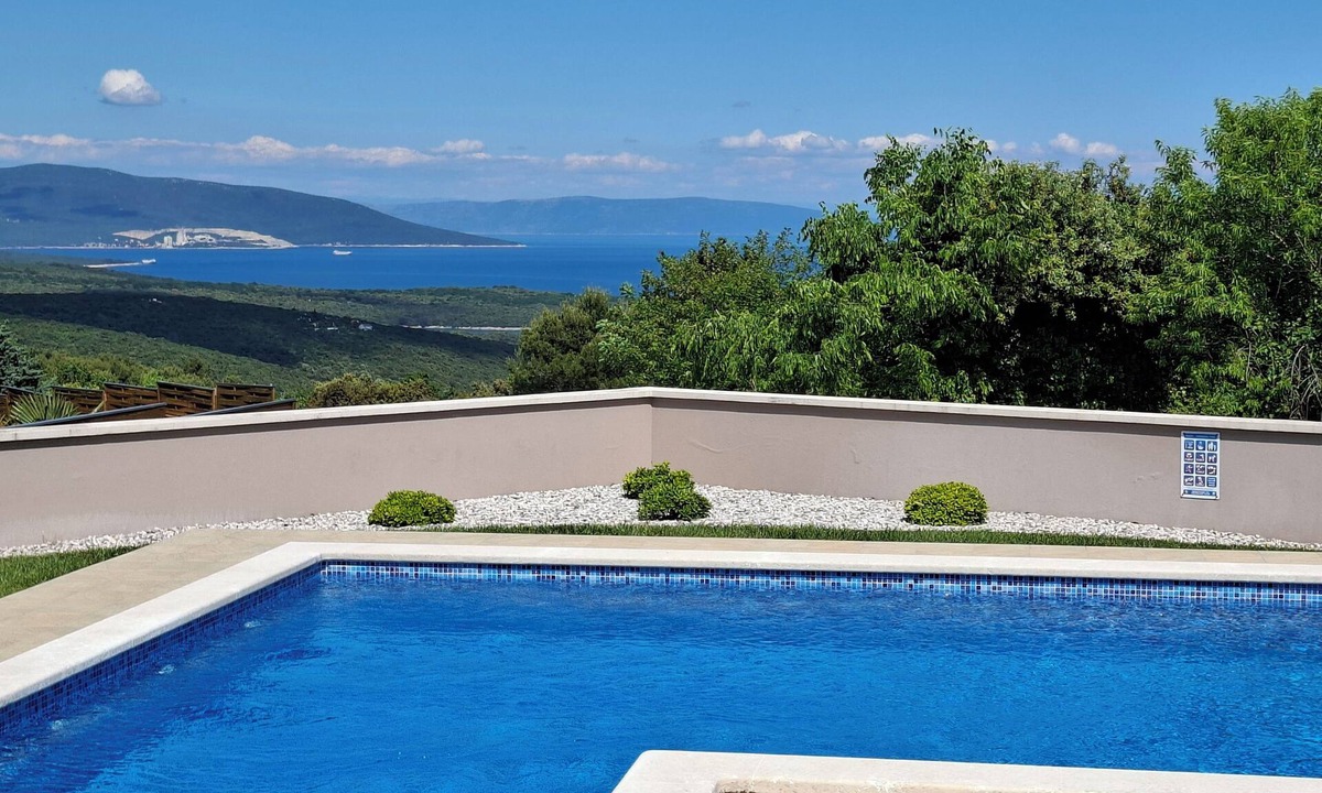 Kavran Villa | Attractive villa with stunning weiw on sea, pool and green landscape