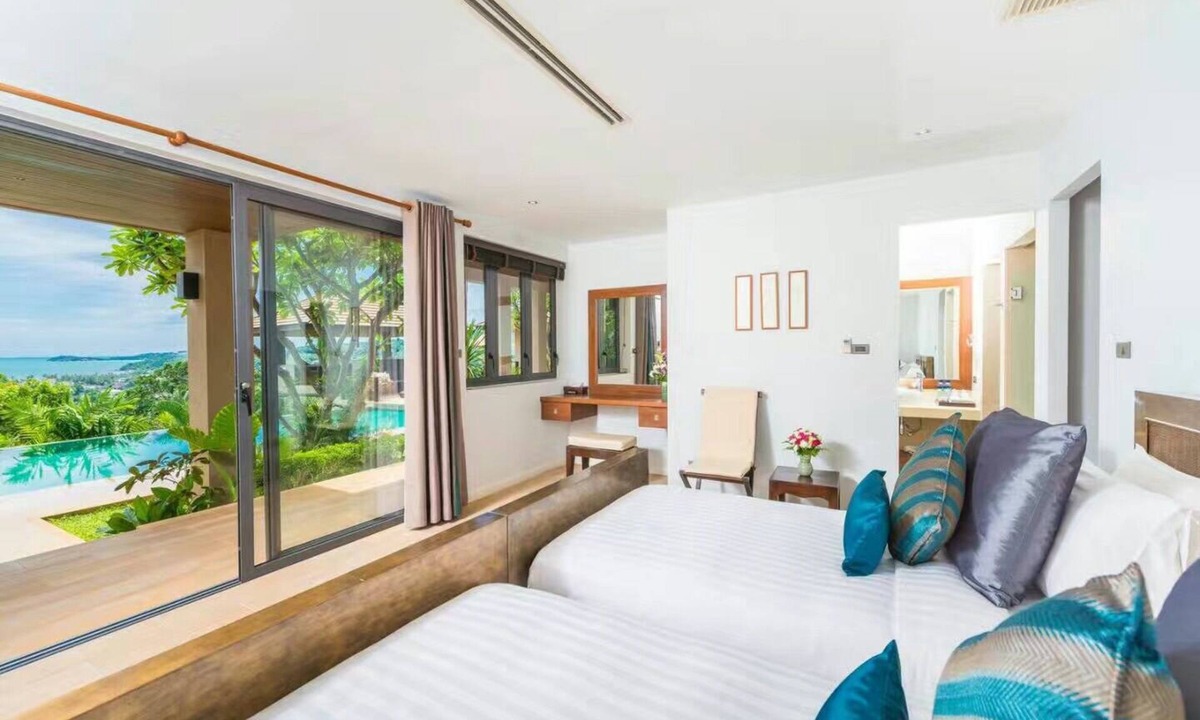 Bophut Hills House | Baan Ling Noi sea view 4 bedrooms