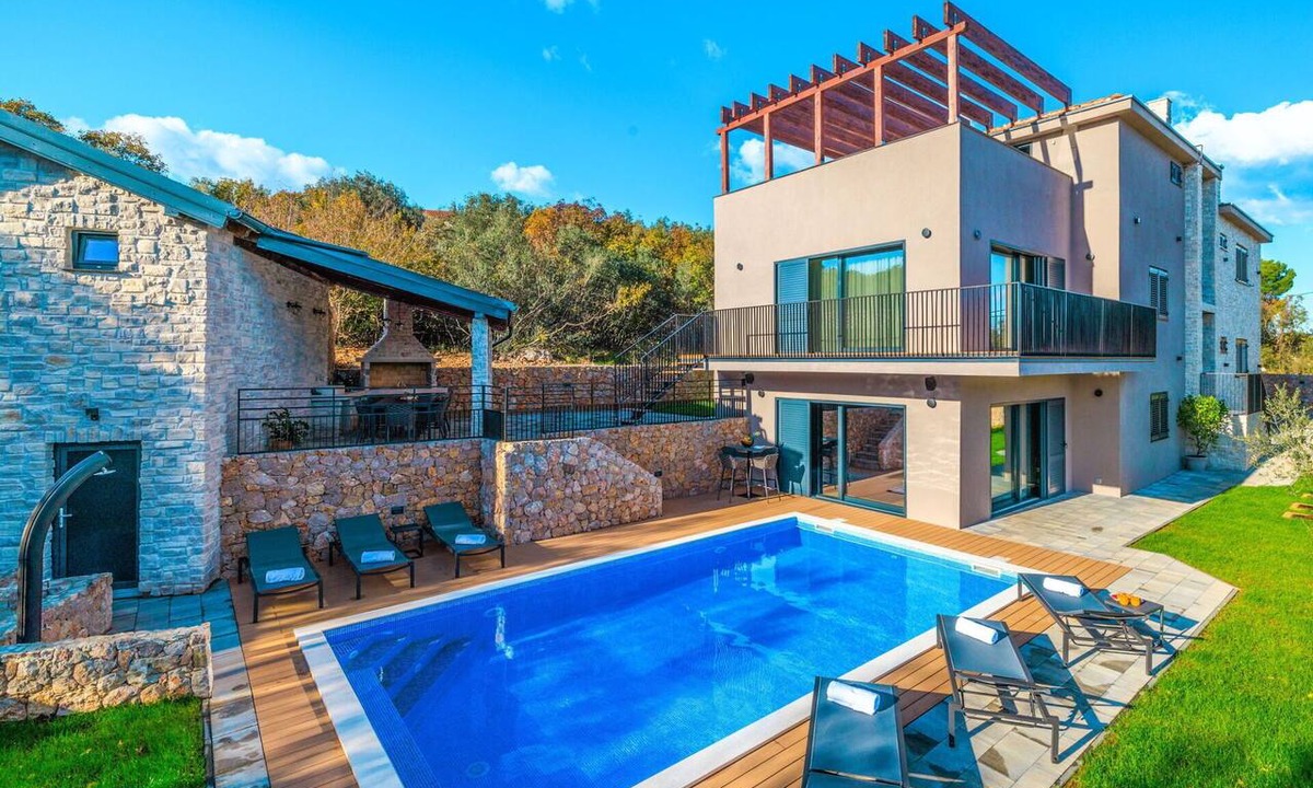 Klanice Villa | Beautiful private villa with A/C, WIFI, hot tub, private pool, TV, terrace and panoramic view