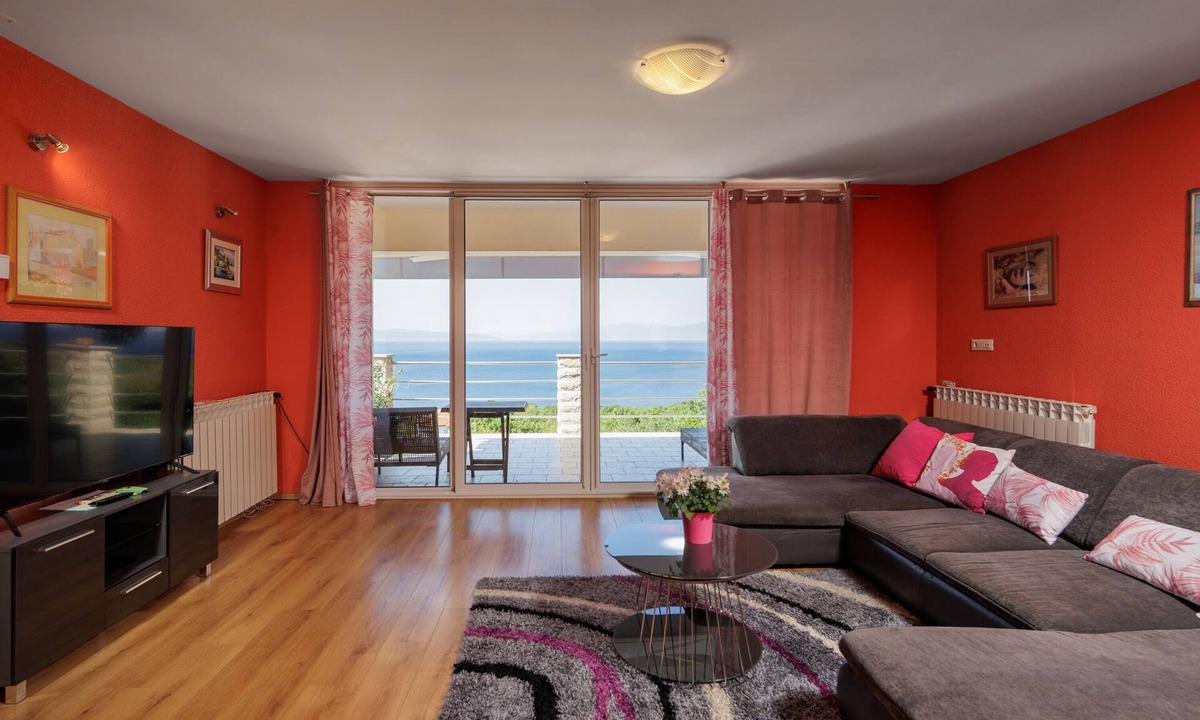 Kostrena Apartment | Colourful Seaview Apartment, Kostrena, Croatia