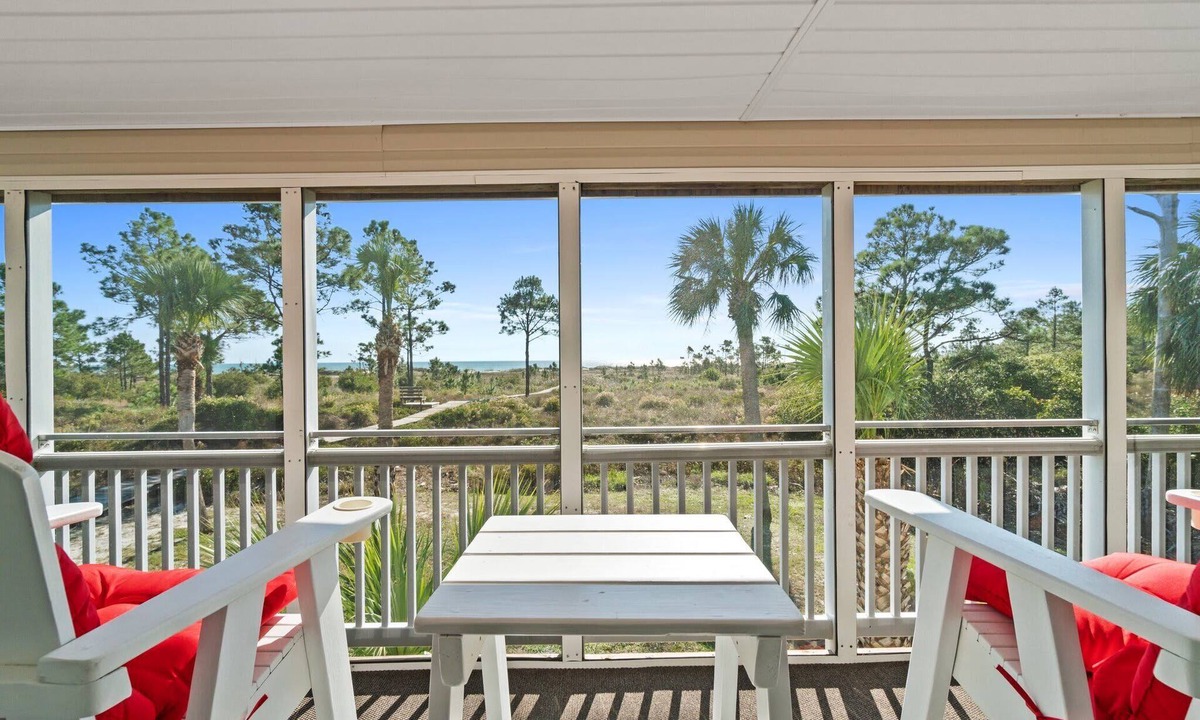 Cape San Blas House | Dolphin Cove - Gulf Front, Pet Friendly, Large Screened In Deck, Family Friendly, Sleeps 8