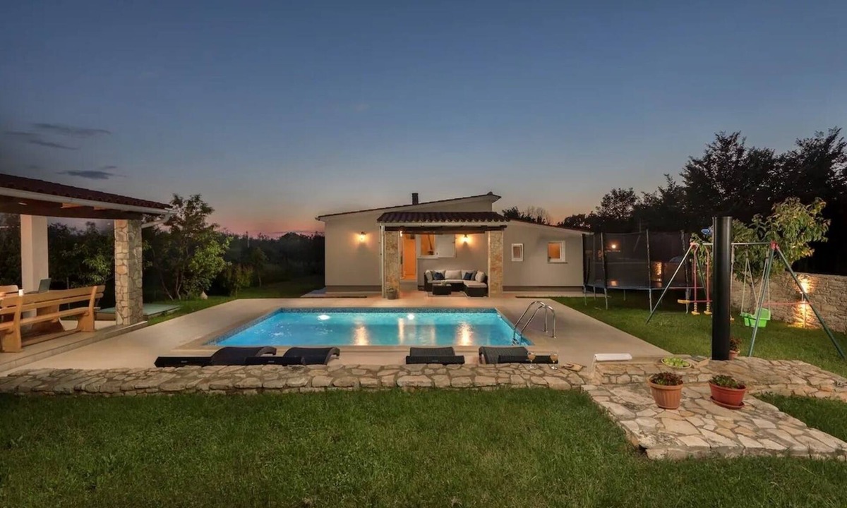 Loborika House | Harriet - Family holiday House with Pool, Playground, Top privacy in quiet area