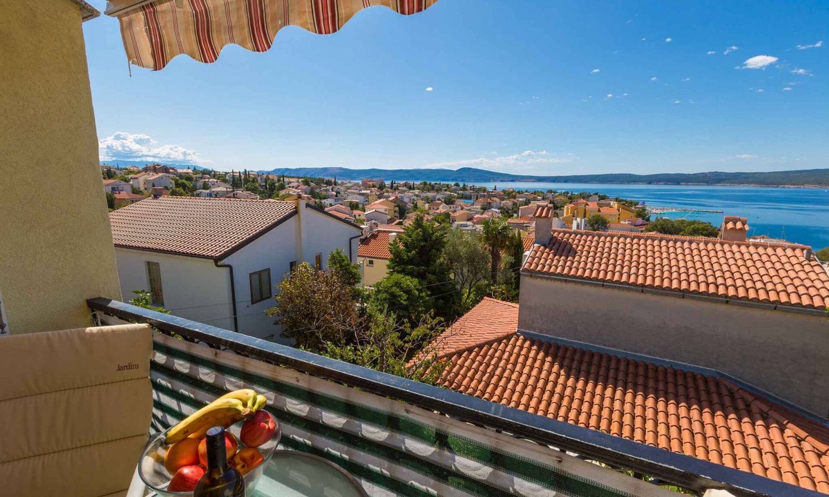 Selce Apartment | Holiday apartment mit Klimaanlage und Meerblick