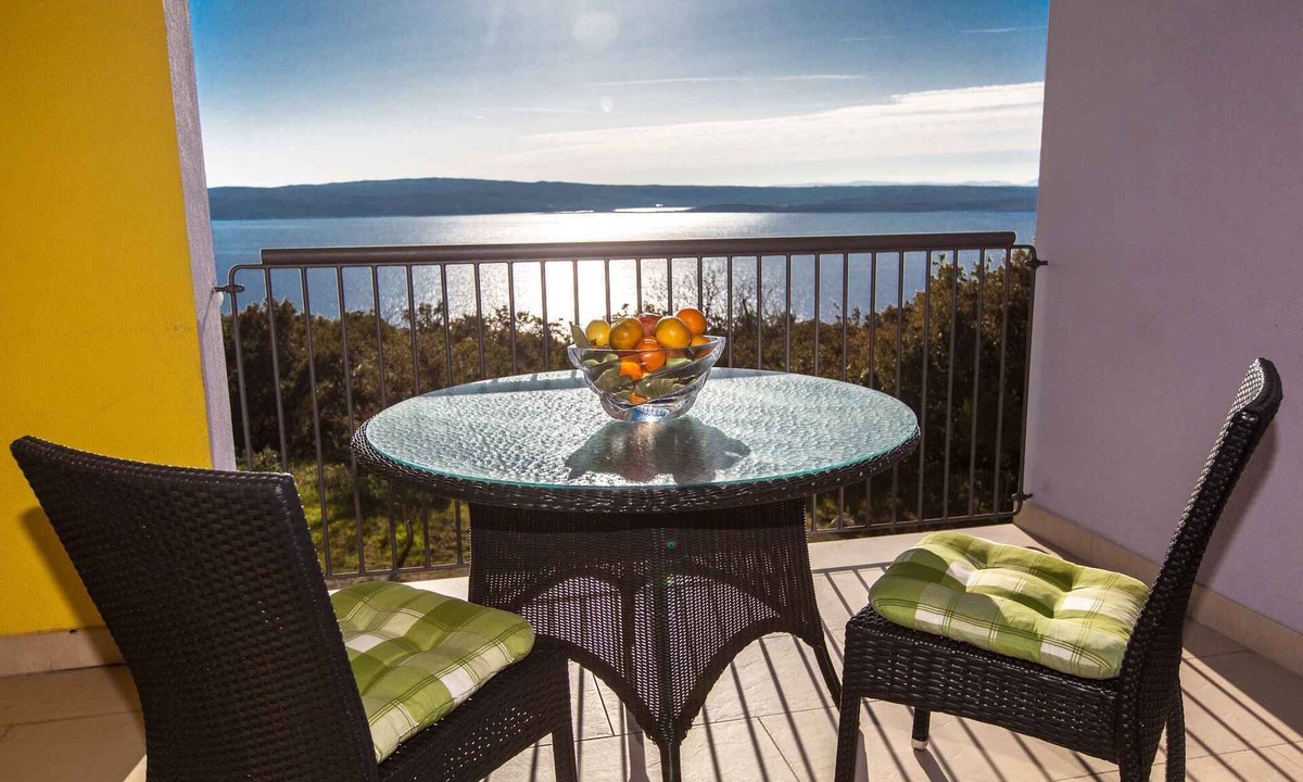 Dramalj Apartment | Holiday apartment mit Meerblick