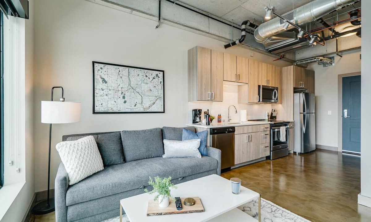 Warehouse District Apartment | MINNeSTAY* Sable 802 Alcove | North Loop | Target Center