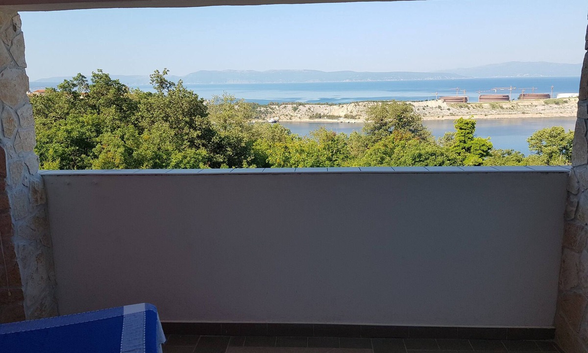 Omisalj House | Room-studio Melissa With Terrace and sea