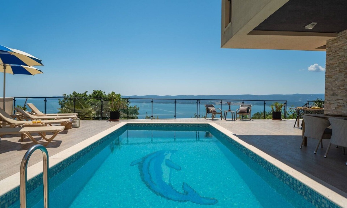 Lokva Rogoznica Villa | Seaview Villa Matea with 4 Bedrooms, Whirlpool, Sauna, Private pool
