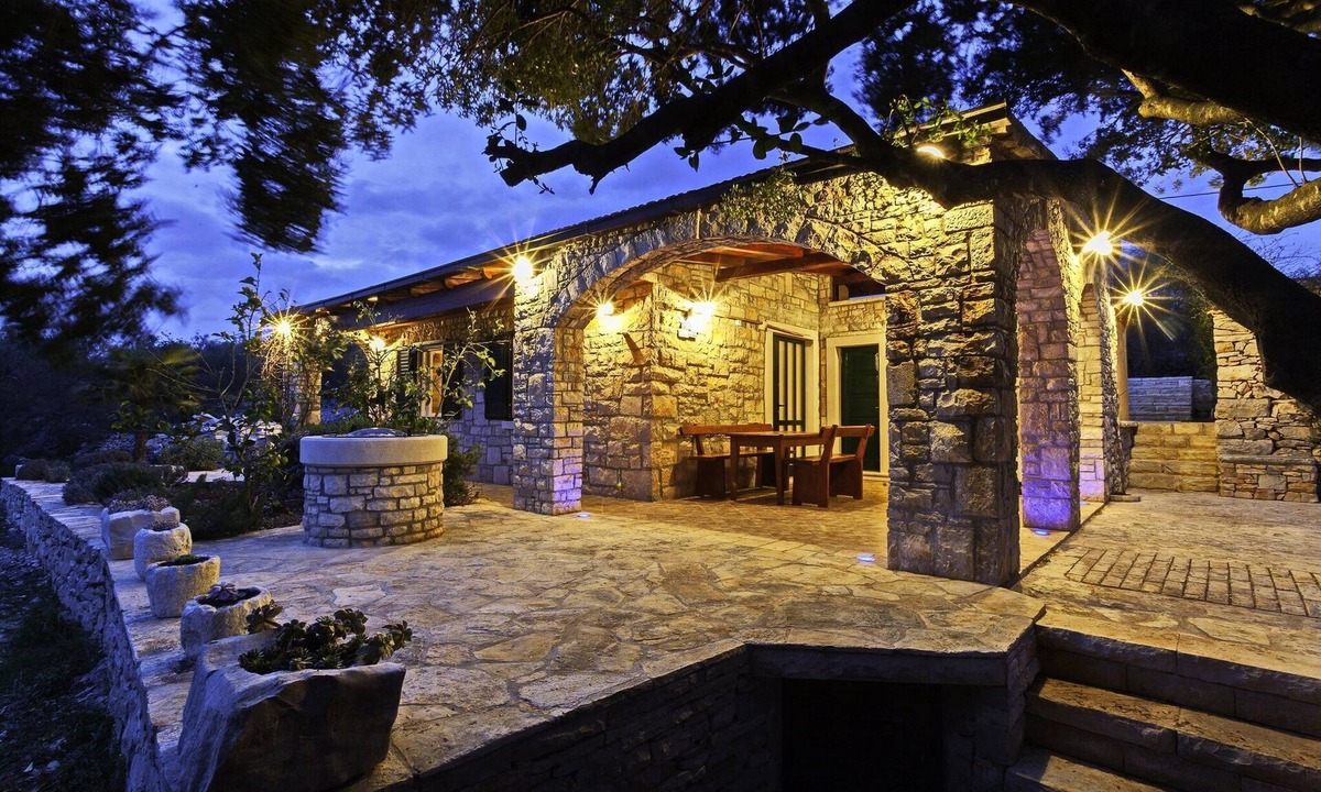Vela Luka House | Stone House San Pelegrin-Two Bedroom Holiday Home with Terrace and Sea View