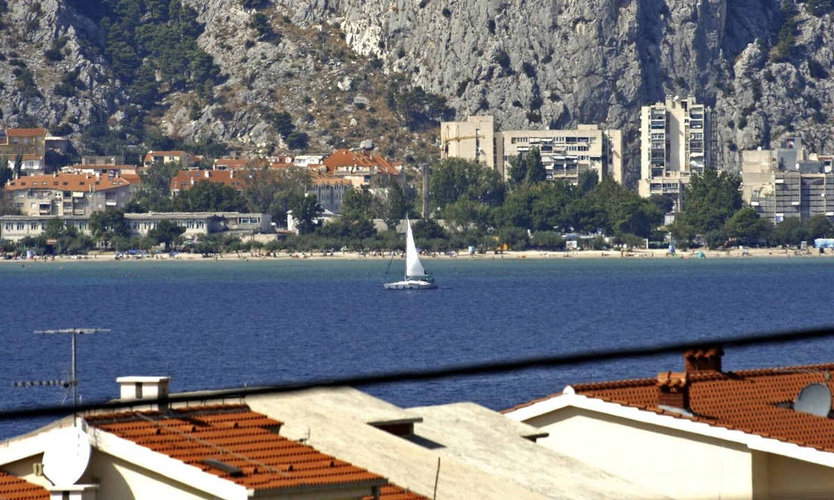 Tice Apartment | Studio flat with balcony and sea view Nemira, Omiš (AS-4652-c)