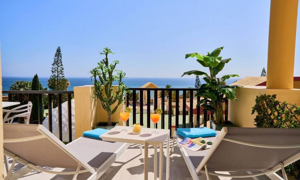 Nikki Beach Apartment | Sun all day double wide balcony with panoramic sea view