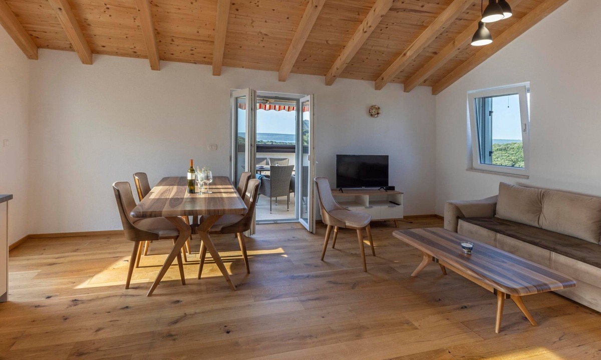 Mali Losinj Apartment | Two bedroom apartment with terrace and sea view Sveti Jakov, Lošinj (A-24153-a)