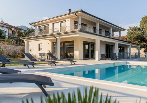 Poljane Villa | Villa Maritima Opatija-Meerblick-Infinity Pool-Luxus-Relax