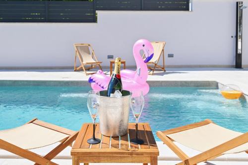 Veprinac Villa | Villa Verde Blu - private heated pool and billiard