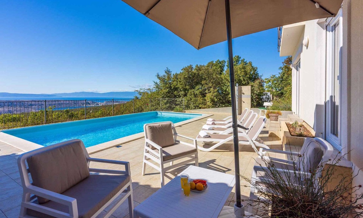 Smrika Villa | Villa with outdoor pool and panoramic views