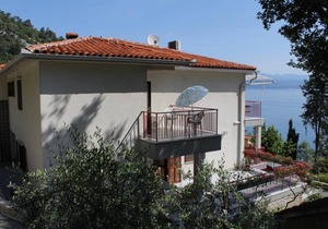 Room with terrace and sea view Medveja, Opatija (S-7720-a)