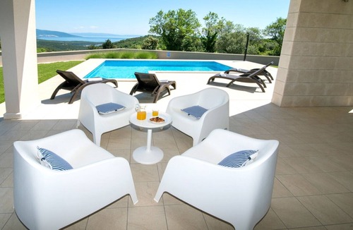 Kavran Villa | Attractive villa with stunning weiw on sea, pool and green landscape