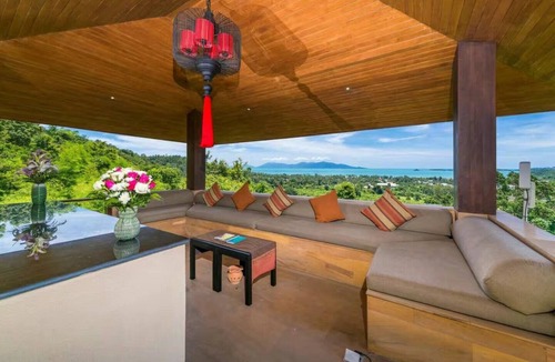 Bophut Hills House | Baan Ling Noi sea view 4 bedrooms