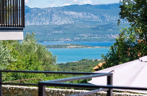 Klanice Villa | Beautiful private villa with A/C, WIFI, hot tub, private pool, TV, terrace and panoramic view