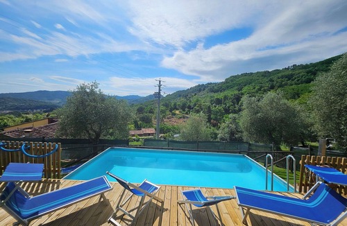 Nozanno Villa | Beautiful private villa with internet, private pool, A/C, TV, terrace, pets allowed, close to Lucca