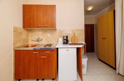 Dramalj Apartment | Comfortable flat just 350 metres from the beach with sea views, pool, outdoor shower