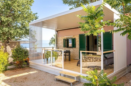 Brzac House | Cozy (sta)caravan in Glavotok with swimming pool