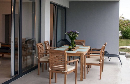 Ljubac House | Detached holiday home with sea view-new 2020: roof terrace with outdoor kitchen