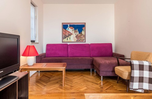 Veprinac House | Enjoy the beautiful panoramic view of the sea and the Kvarner Bay in this vacation house in steep mo
