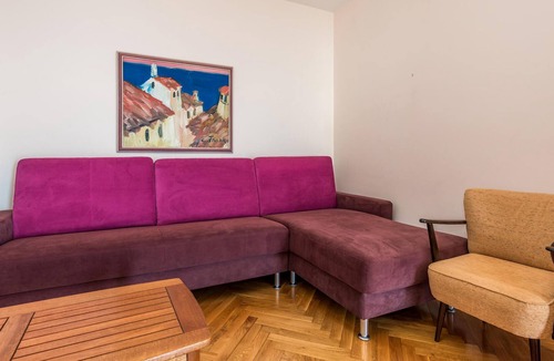 Veprinac House | Enjoy the beautiful panoramic view of the sea and the Kvarner Bay in this vacation house in steep mo