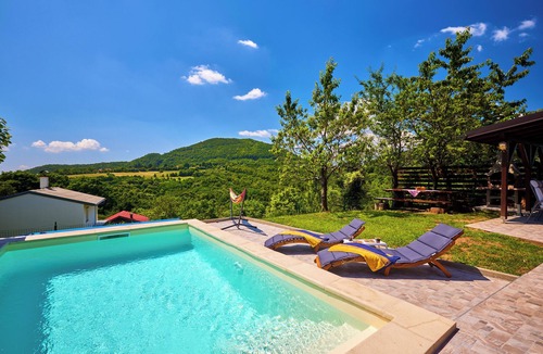 Klake House | Family mountain retreat with pool, terrace, BBQ, and scenic Samobor hills for all.