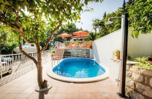 Mlini Apartment | Guest House Villa Nina- Superior Double or Twin Room with Balcony and Sea View (S4 - mala)