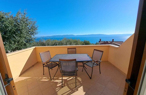Ravni Apartment | Holiday apartment mit Meerblick