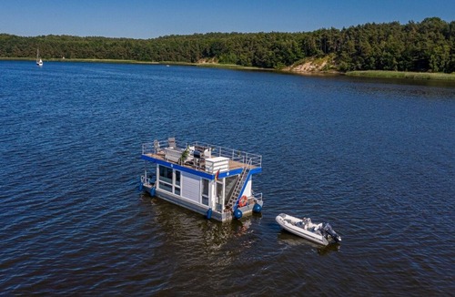 Herrenwyk Boat Rental | Houseboat on the Trave - license free for 4 people