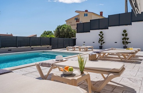 Dugi Rat Villa | Luxurious 7-Bedroom Villa MI with Heated Private Pool, Billiard Room, 500m from the Beach