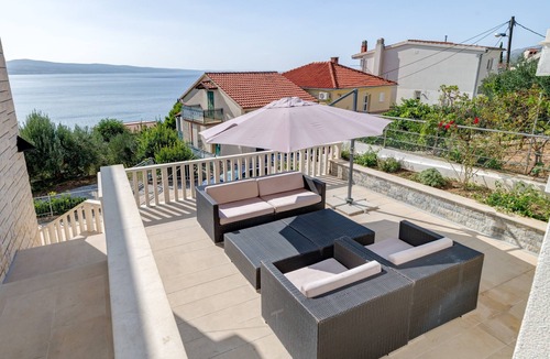 Tice Apartment | Luxury apt with pool, 3 balconies, terrace and sea view