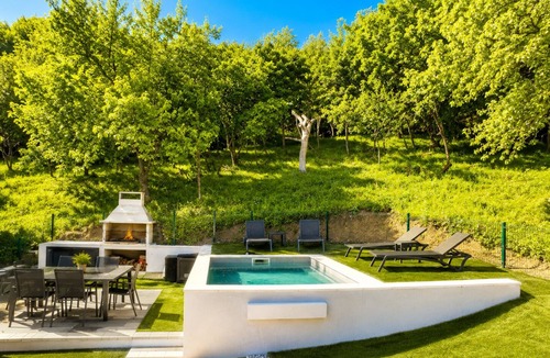 Vrbovsko House | Luxury forest home with private pool, jacuzzi, sauna and playground