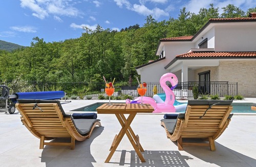 Veprinac Villa | New luxury home with private heated pool, billiards, and lots of entertainment