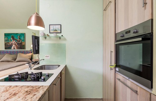Sveti Ivan Dobrinjski House | On a well-kept and fenced property is this small vacation home with a heated outdoor pool.