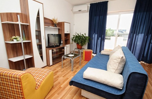 Novalja Apartment | One bedroom apartment with terrace and sea view Novalja, Pag (A-9349-a)