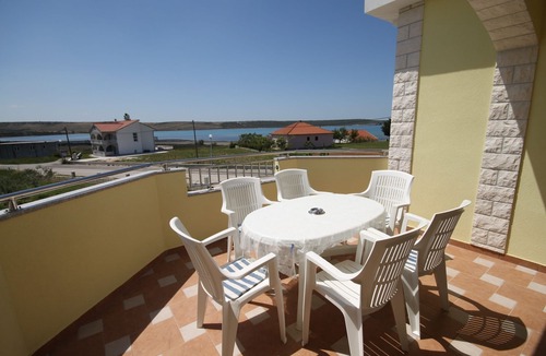 Ljubac Apartment | One bedroom apartment with terrace and sea view Ljubač, Zadar (A-6244-a)