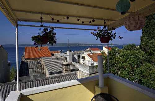 Selce Apartment | One bedroom apartment with terrace and sea view Selce, Crikvenica (A-22935-c)