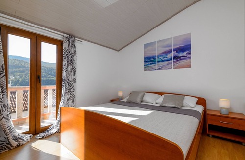 Duga Luka Apartment | One bedroom apartment with terrace and sea view Duga Luka (Prtlog), Labin (A-2335-d)