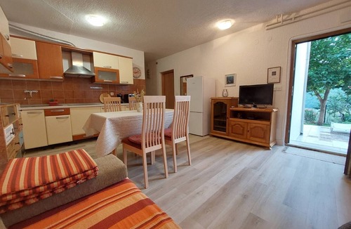 Duga Luka Apartment | One bedroom apartment with terrace and sea view Duga Luka (Prtlog), Labin (A-3025-c)
