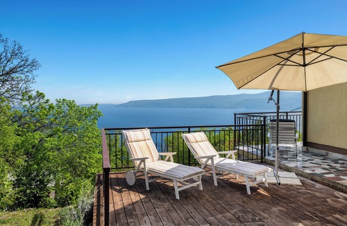 Zagorje House | Pretty villa with above ground pool, magnificent sea views