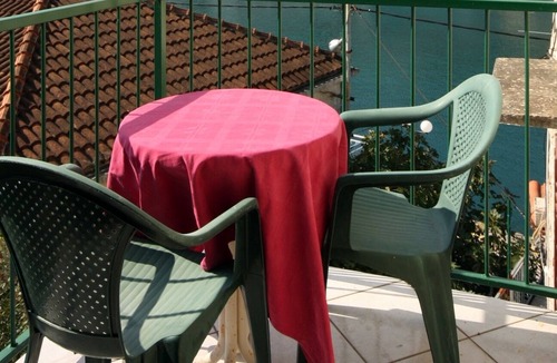 Stomorska Apartment | Studio flat with balcony and sea view Stomorska, Šolta (AS-5239-d)