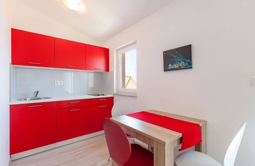 Stanici Apartment | Studio flat with balcony and sea view Stanići, Omiš (AS-17894-c)