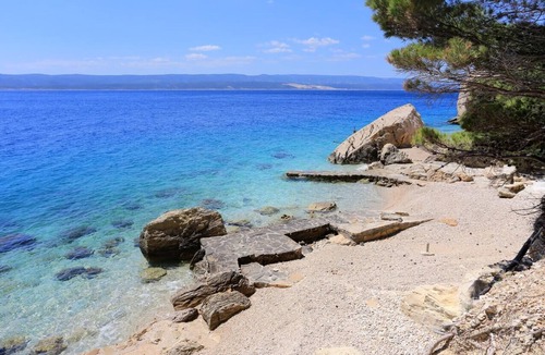 Marusici Apartment | Studio flat with terrace and sea view Marušići, Omiš (AS-1024-c)