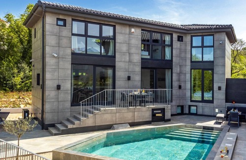Zidarici House | Stunning home in Malinska with private swimming pool, can be inside or outside