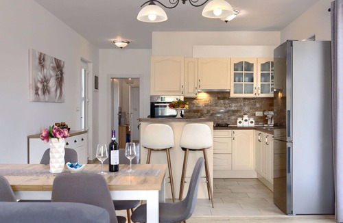 Krnica House | Stunning private villa for 5 guests with A/C, WIFI, private pool, TV and terrace