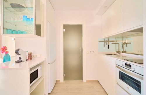 Nikki Beach Apartment | Sun all day double wide balcony with panoramic sea view